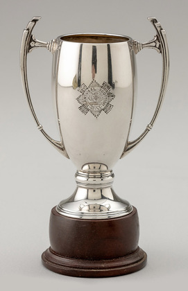 Transvaal Scottish Regiment Sterling Silver Art Deco Trophy - Mappin & Webb